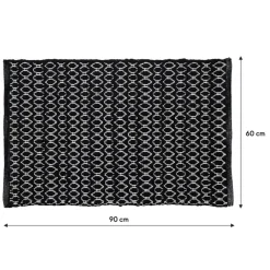 Sealskin badmat boho 60x90cm zwart