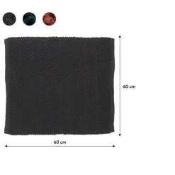 Sealskin badmat delhi 60x60cm donkergrijs