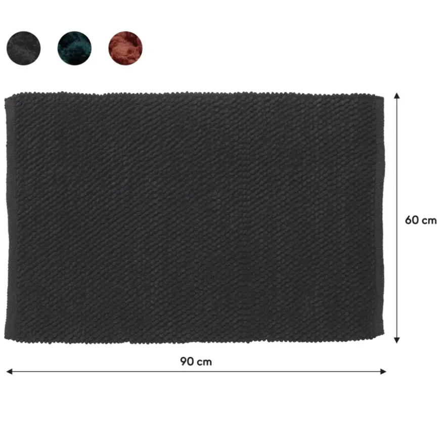 Sealskin badmat delhi 60x90cm donkergrijs