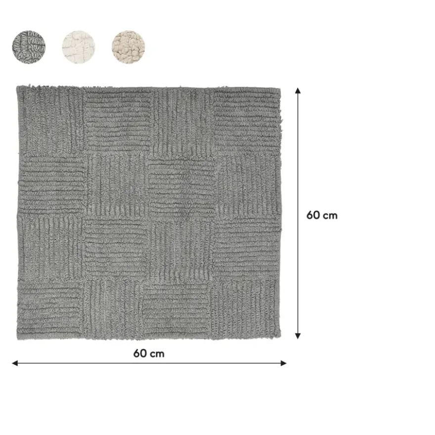 Sealskin badmat reverse 60x60cm grijs