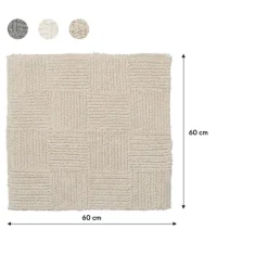 Sealskin badmat reverse 60x60cm zand