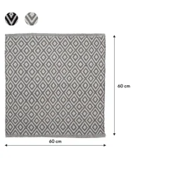 Sealskin badmat trellis 60x60cm grijs
