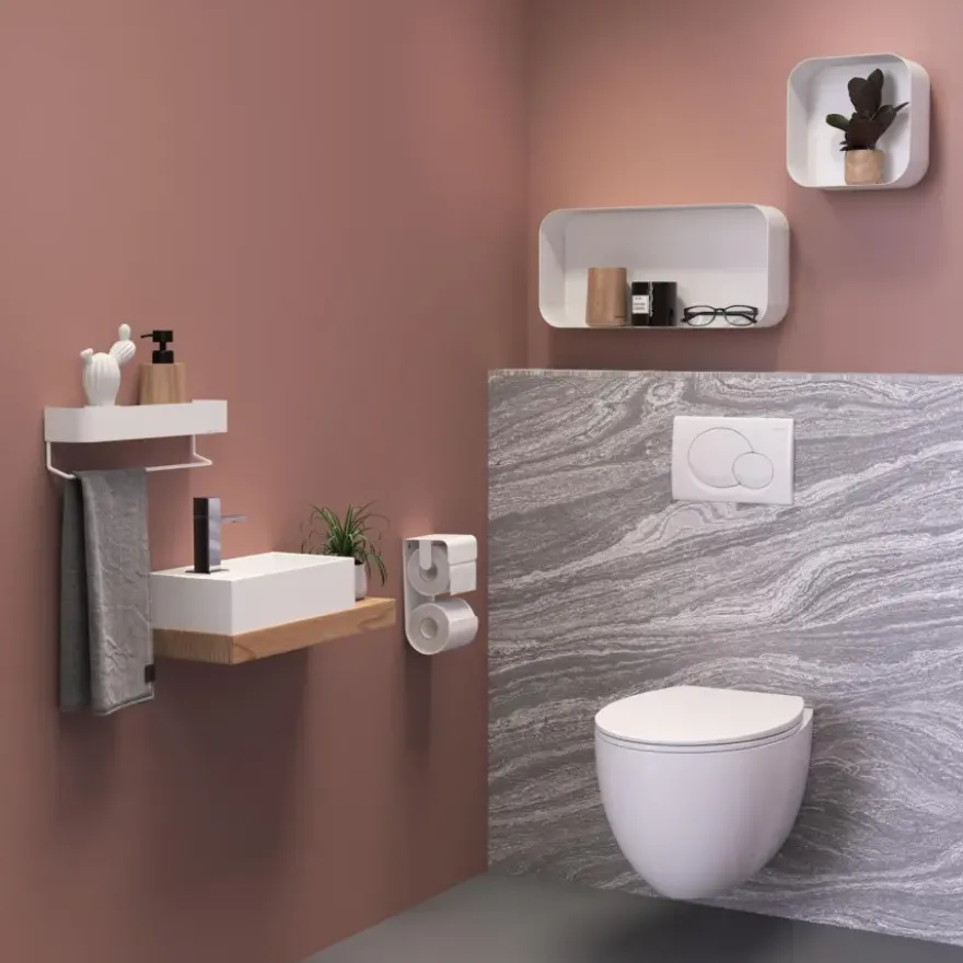 Sealskin Brix WC-rolhouder metaal wit