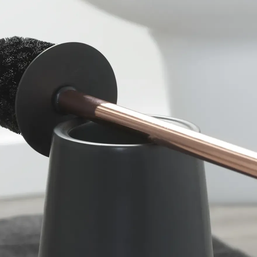 Sealskin Conical toiletborstelhouder porselein zwart