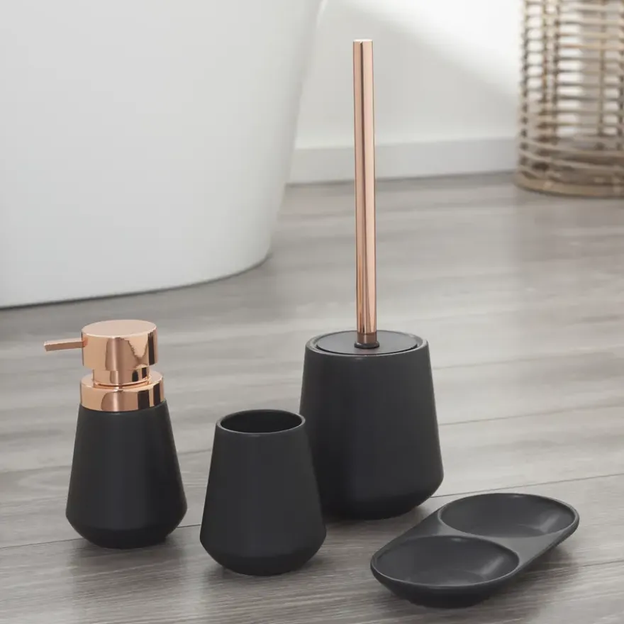 Sealskin Conical toiletborstelhouder porselein zwart