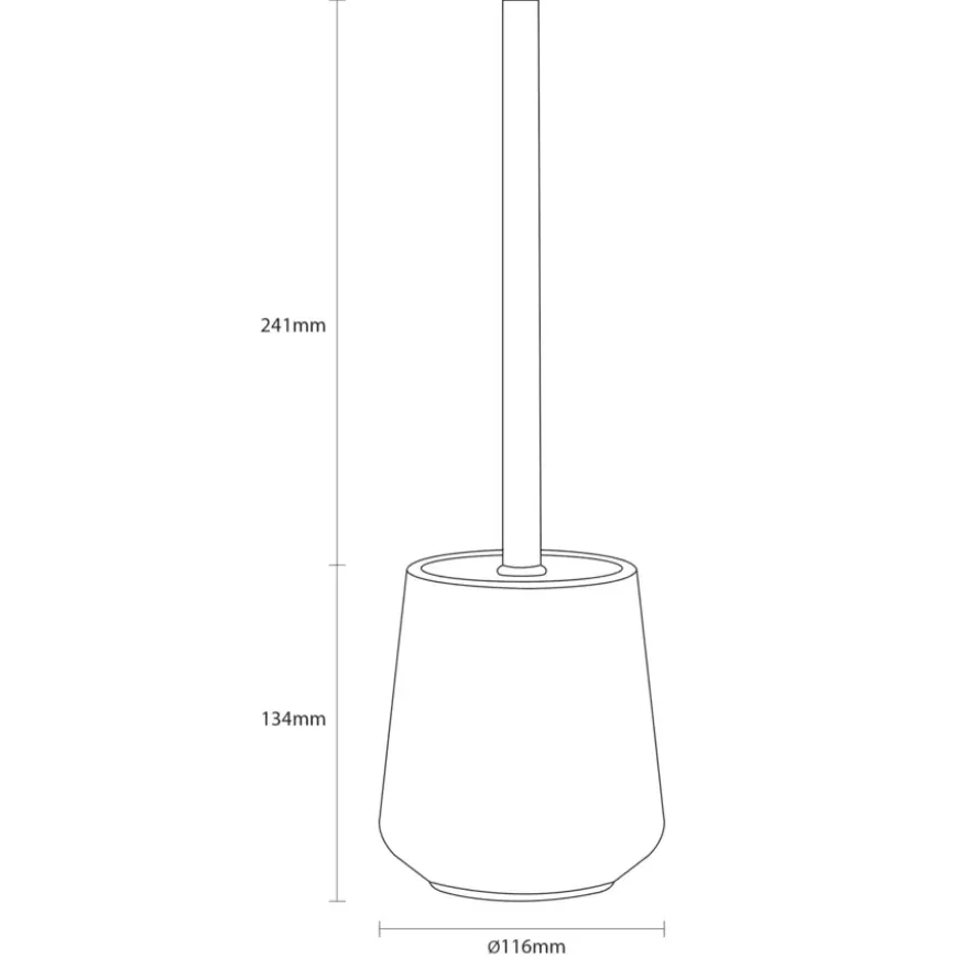 Sealskin Conical toiletborstelgarnituur Porselein groen