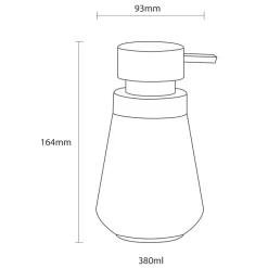 Sealskin Conical zeepdispenser porselein zwart