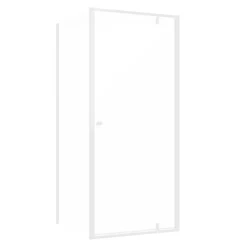 Sealskin Contour Draaideur met zijwand 90x90x200 cm, 6 mm helder veiligheidsglas met antikalklaag Mat wit