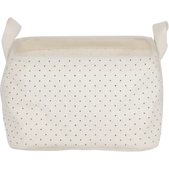 Sealskin Dots mandje ecru textiel