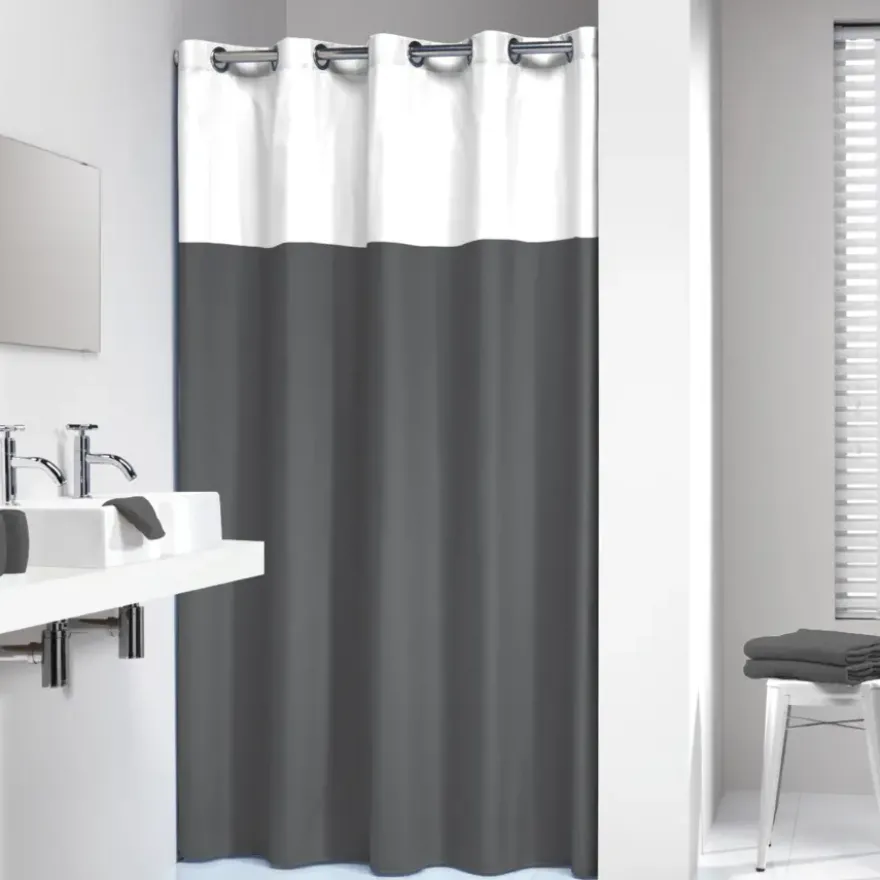 Sealskin Double douchegordijn grijs 180 x 200 cm