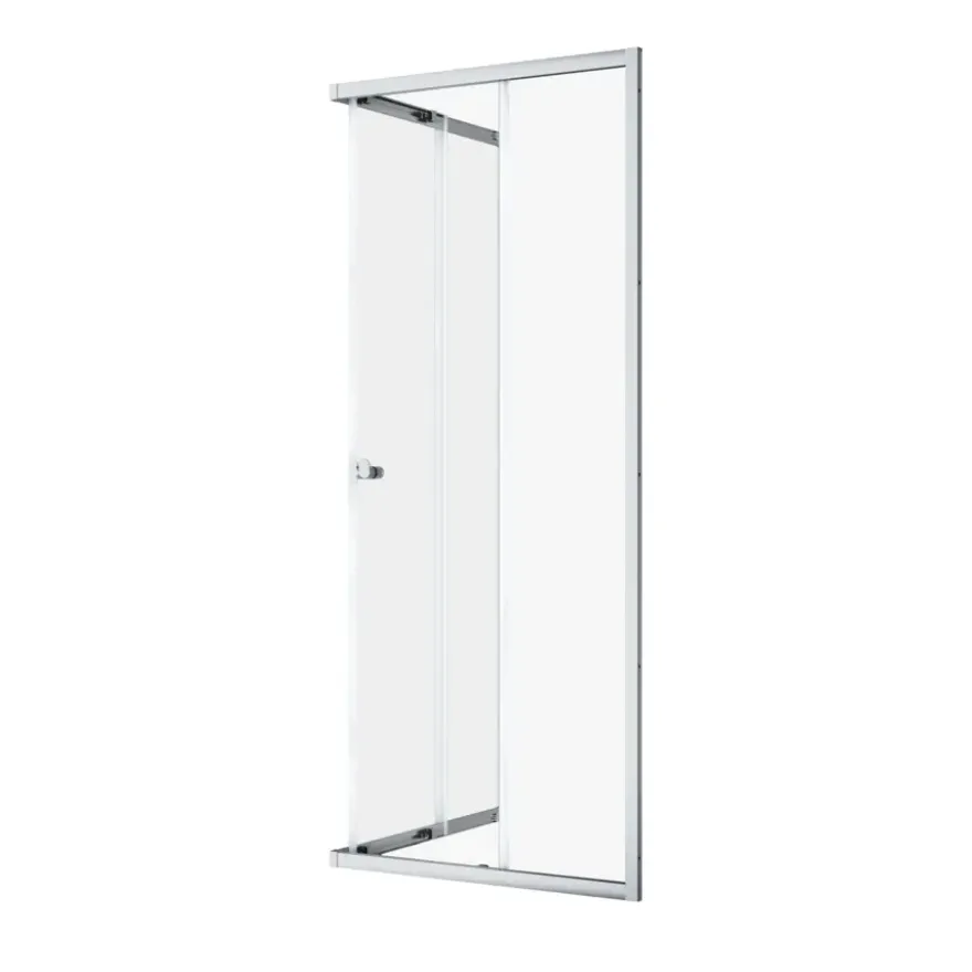Sealskin douchecabine hoekinstap met schuifdeuren Hooked chroom 90 x 90 x 200 cm