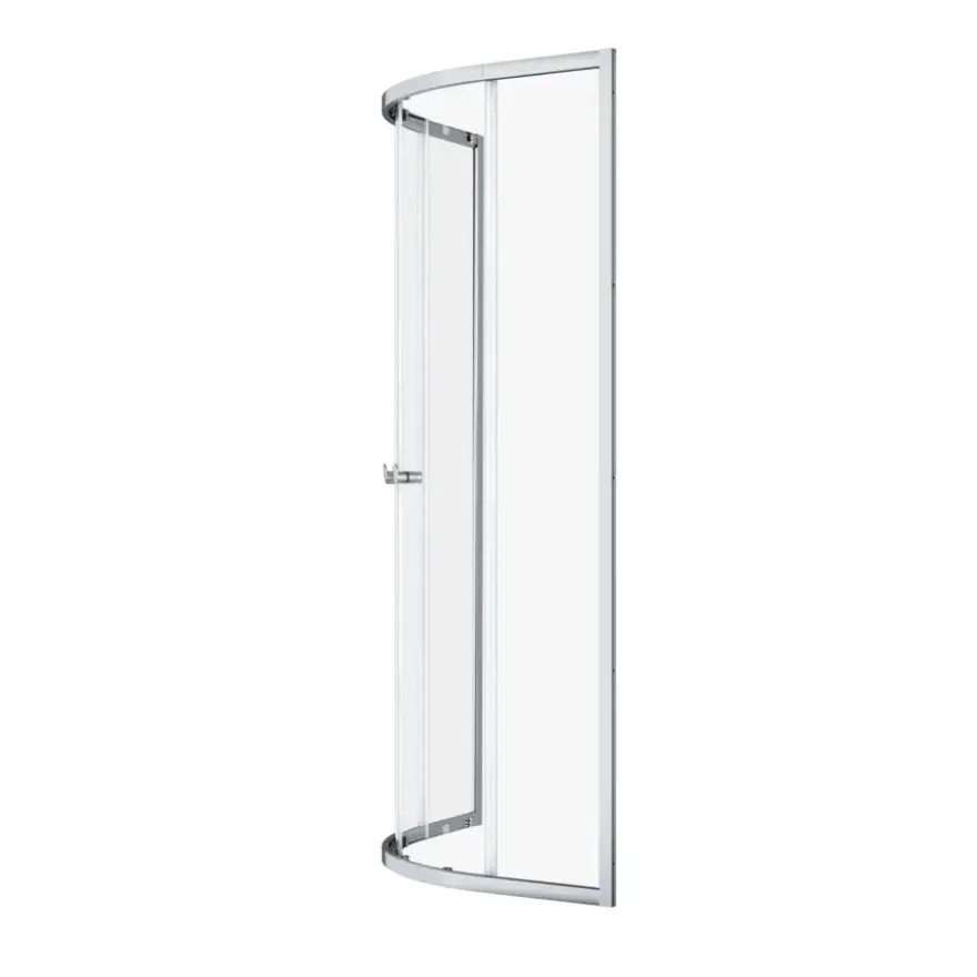 Sealskin douchecabine kwartrond met schuifdeuren Hooked chroom 90 x 90 x 200 cm