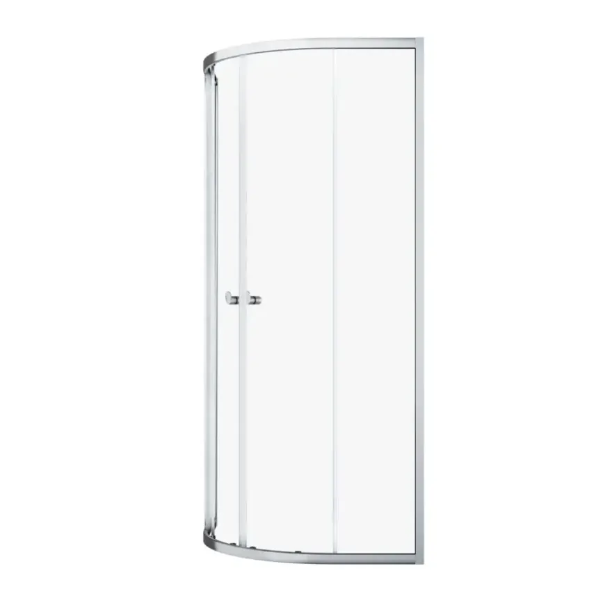 Sealskin douchecabine kwartrond met schuifdeuren Hooked chroom 90 x 90 x 200 cm
