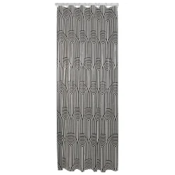 Sealskin douchegordijn brave 180x200cm zwart/wit