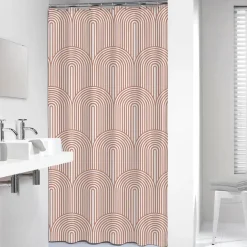 Sealskin douchegordijn brave 180x200cm donker roze/wit