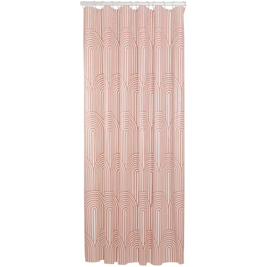 Sealskin douchegordijn brave 180x200cm donker roze/wit