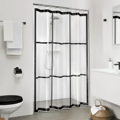 Sealskin douchegordijn brix 180x200cm zwrt/trans