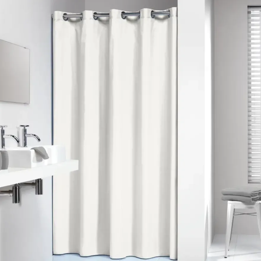 Sealskin douchegordijn Coloris textiel white 180x200 cm