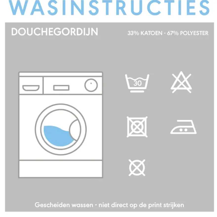 Sealskin douchegordijn Coloris textiel white 180x200 cm