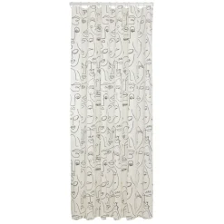 Sealskin douchegordijn mind 180x200cm zwart/wit
