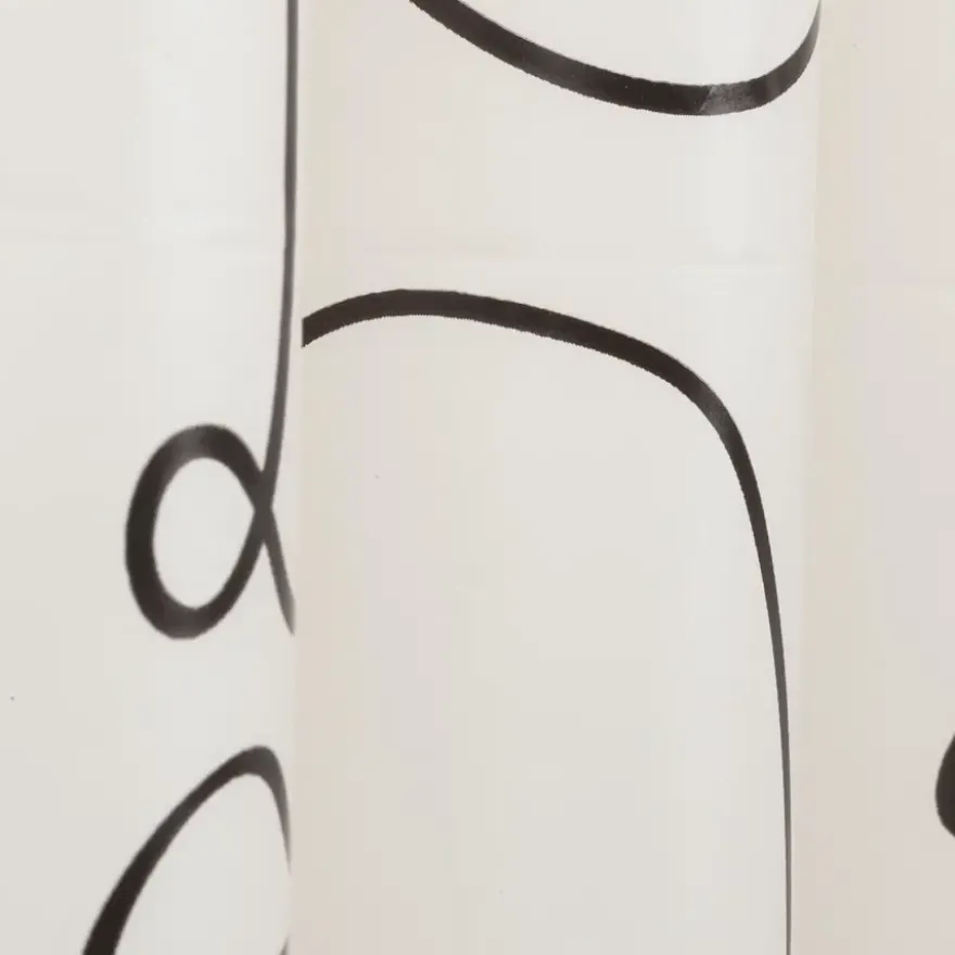 Sealskin douchegordijn mind 180x200cm zwart/wit