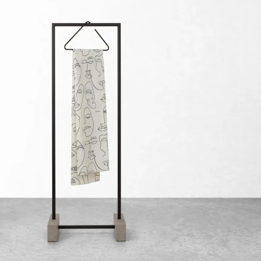 Sealskin douchegordijn mind 180x200cm zwart/wit