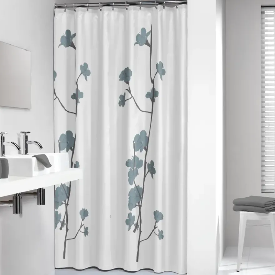 Sealskin Douchegordijn Orchid Blauw 180x200 cm