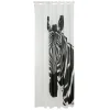 Sealskin douchegordijn zebra 180x200cm zwart/wit