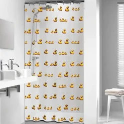 Sealskin Duckling douchegordijn geel 180 x 200 cm