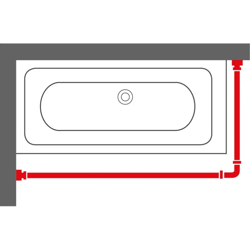 Sealskin Easy Roll douchegordijnstang mat aluminium 90x90 cm incl. haken en plafondsteun