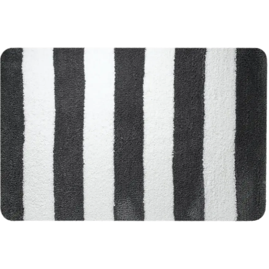 Sealskin Linje badmat grijs met wit 60 x 90 cm