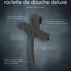 Sealskin raamwisser Deluxe zwart inclusief flexibele glashaak