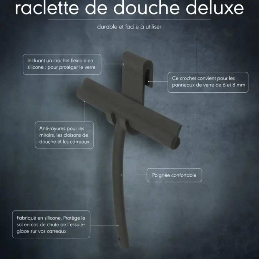 Sealskin raamwisser Deluxe zwart inclusief flexibele glashaak