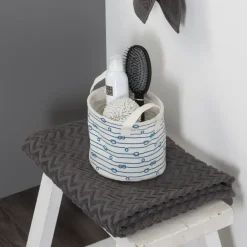 Sealskin Rope mandje ecru rond textiel