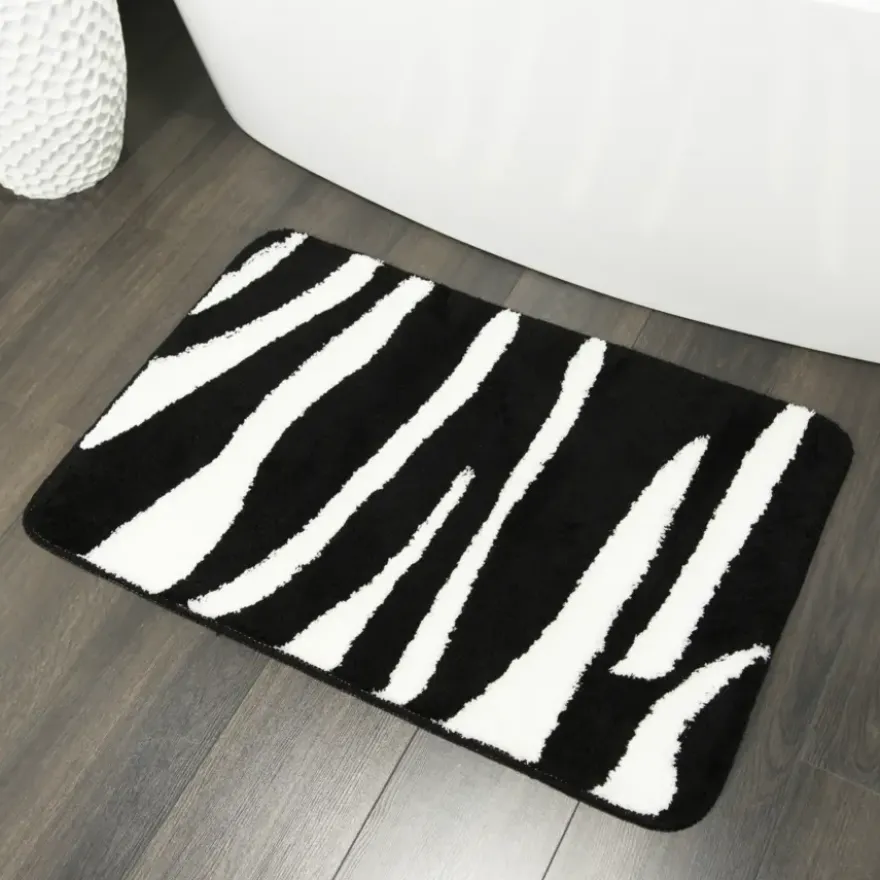 Sealskin Safari badmat zwart 60 x 90 cm
