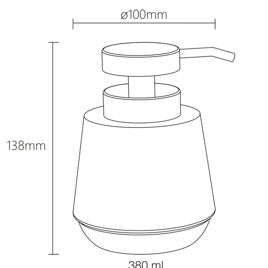 Sealskin Zeepdispenser Mood grijs 380 ml vrijstaand