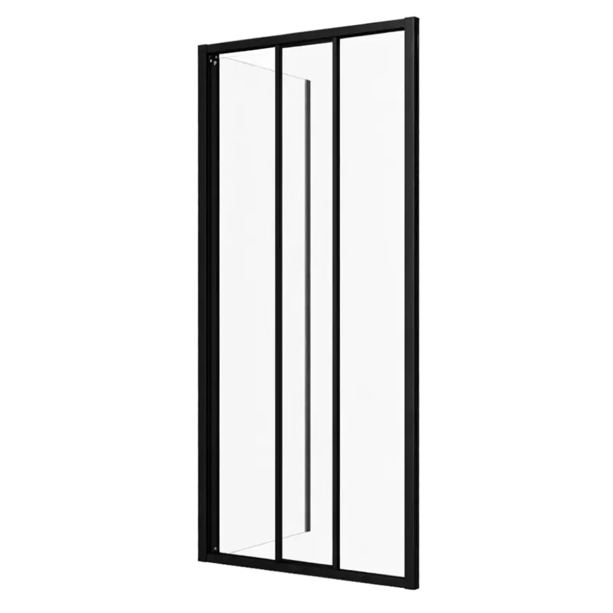 Sealskin zijwand schuifdeur voor douchecabine Hooked mat zwart 90 x 200 cm