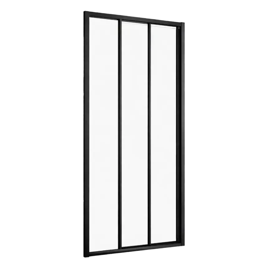 Sealskin zijwand schuifdeur voor douchecabine Hooked mat zwart 90 x 200 cm