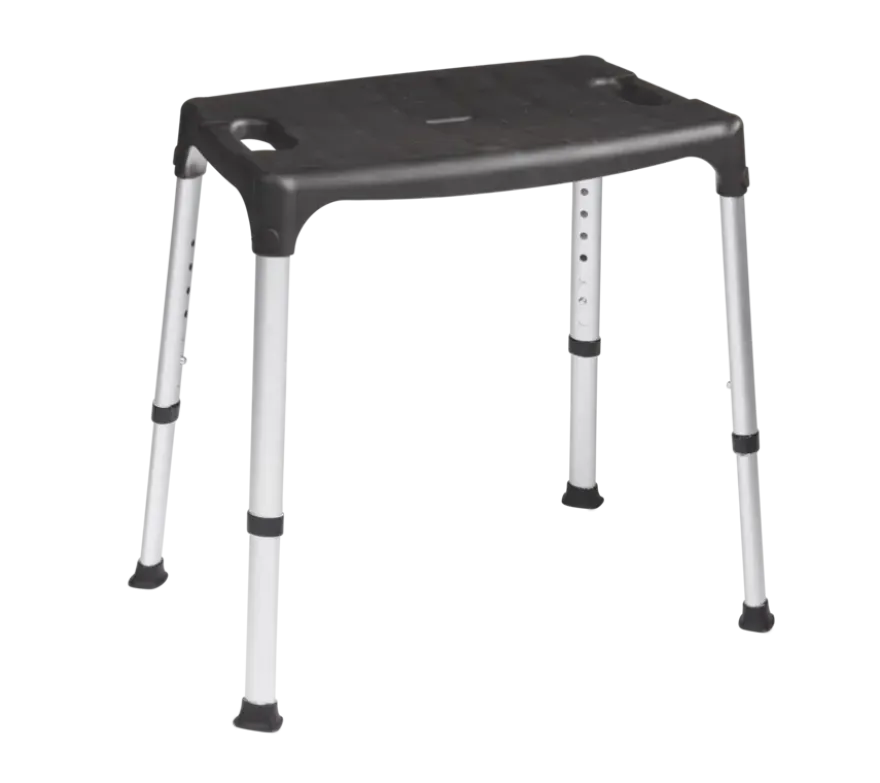 Secucare douchekruk Quattro rechthoek verstelbaar hoogte 39-54 cm zwart