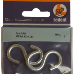 S-haak verzinkt 5 mm 2 stuks