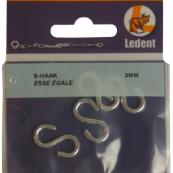 S-haak verzinkt 3 mm 4 stuks