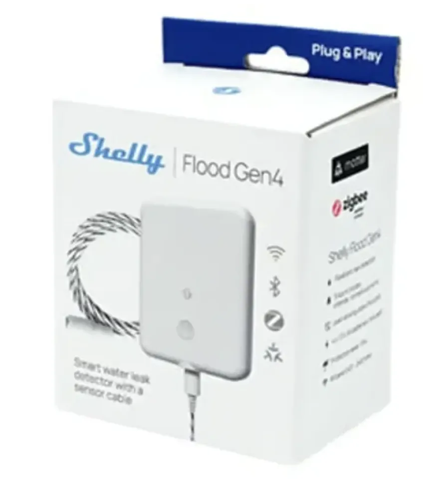Shelly Flood Gen4 waterleksensor WiFi & Bluetooth