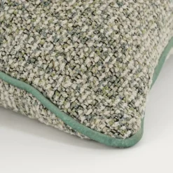 Sierkussen bouclé groen - l45xb45xh10cm