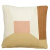 Sierkussen bruin patchwork - l45xb45xh10cm