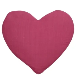 Sierkussen hart donker roze - l50xb45xh8cm