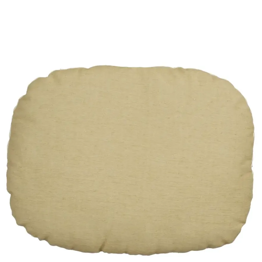 Sierkussen ovaal hond crème - l45xb35xh10cm