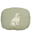 Sierkussen ovaal hond licht groen - l45xb35xh10cm