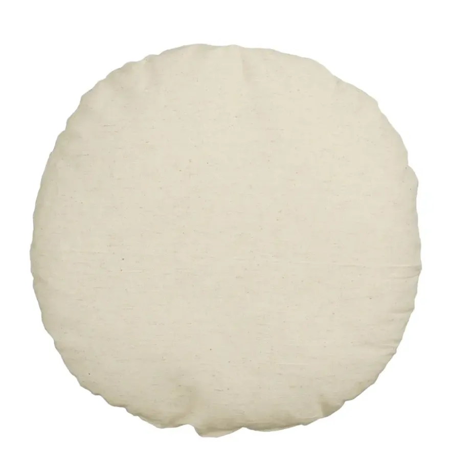Sierkussen rond popcorn roze - h10xd45cm