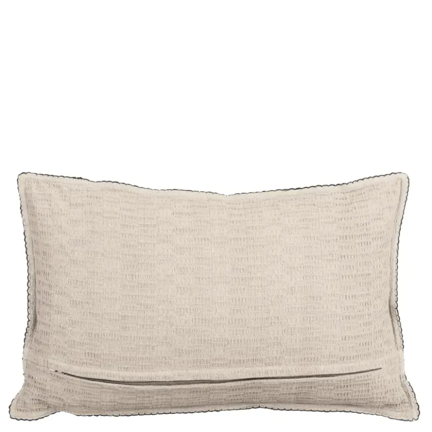 Sierkussen ruit crème - l55xb35xh10cm