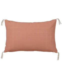 Sierkussen ruit roze - l55xb35xh10cm